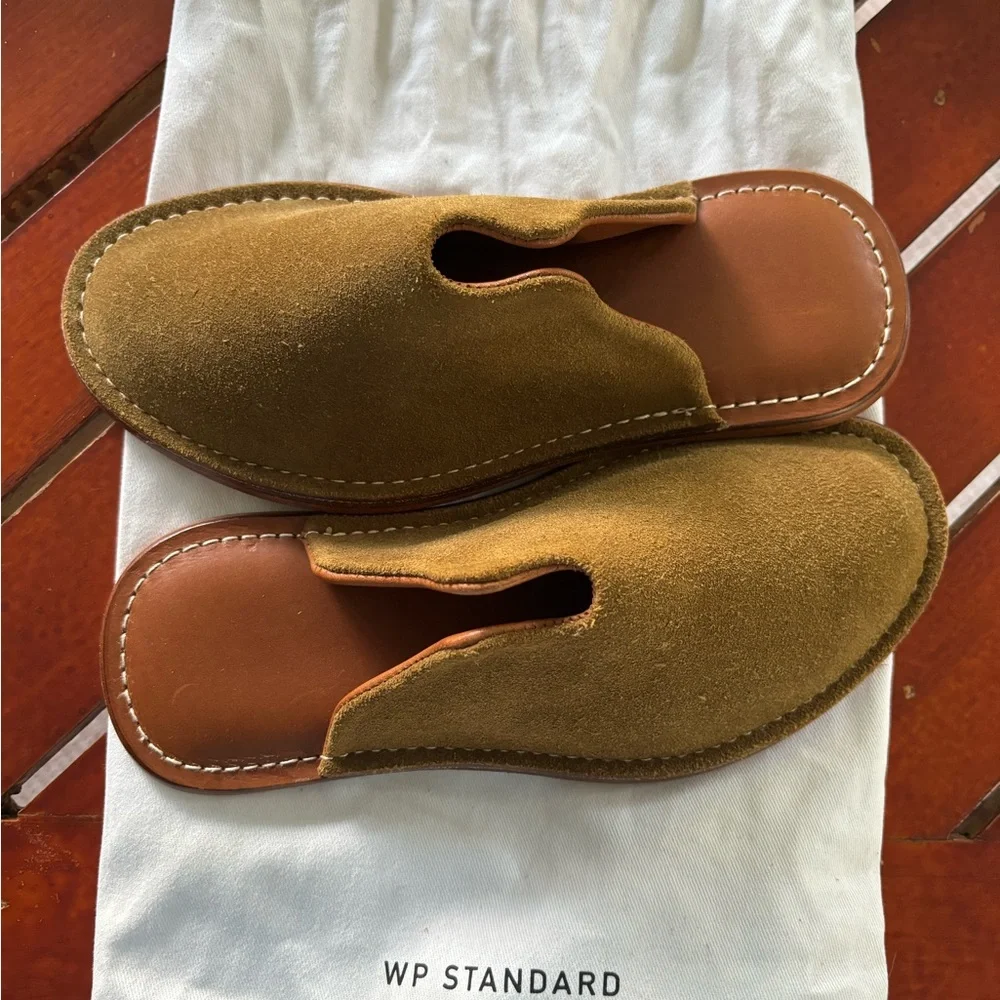 Mr. Grumpy Leather Slippers - Picture 1 of 5